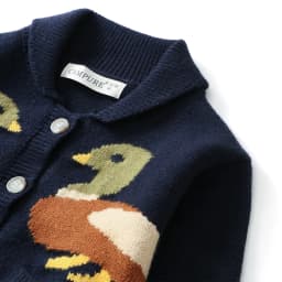 Ircomll Autumn New Thick 1-6Y Kids Knitted Cardigan Cute Duck Pattern Children Sweater Outerwear For Baby Boys Girls Daily Wear
