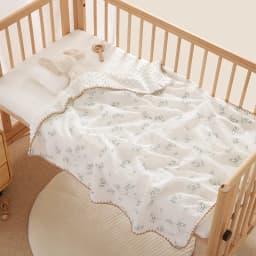 Newborn Bear Print Blanket Pure Cotton Double Gauze Blanket Baby Blanket Bath Towel Baby Blanket Baby Swaddle 100X100CM