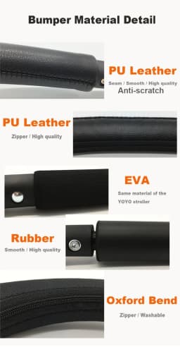 MomTan® Baby Stroller Accessories Armrest Compatible With Babyzen YOYO YOYO 2 YOYO 3 Strollers , Pushchair Front Bumper Bars