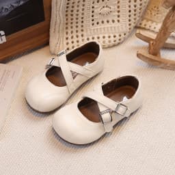 Children PU Leather Girls Student Kids Shoes 2026 Autumn New Fashion Elegant Comfortable French Style Mary Jane Casual Loafer