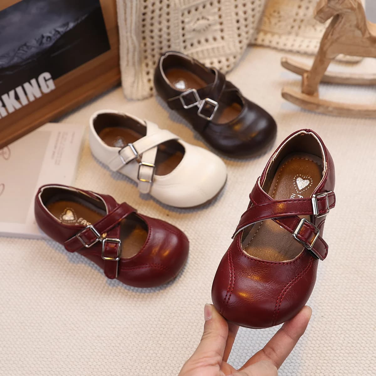 Children PU Leather Girls Student Kids Shoes 2026 Autumn New Fashion Elegant Comfortable French Style Mary Jane Casual Loafer