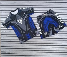 2026 Summer New MMA Fighting Night Tee Shorts Kid Adult Boxing Training Sports Set Oversized Breathable Speed Drying Men Jersey