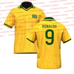 Brazil Style clothing Football Jersey Quick-Drying Ronaldo 9 Jersey Outdoor football Jersey Neymar 10 Special Edition Kid Tee