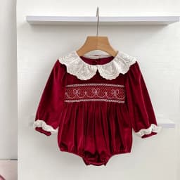New Christmas Kids Party Dress Baby Bodysuits Sisters Clothes Autumn Sisters Girls Princess Dress Lace Red New Year Kids Clothes