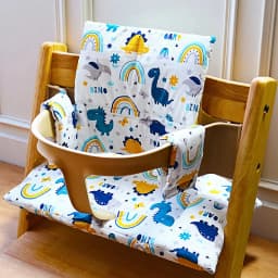 Baby Cushion for Stokke Tripp Trapp High Chairs Soft Padded Seat Backrest Baby Set Compatible Easy to Clean