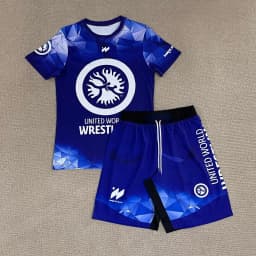 Men's White Marble Print Rash Guard & Shorts Fast Dry Wrestling Style Compression Sport Set Breathable Athletic Training Uniform