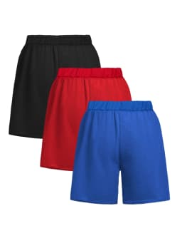 Boys Summer 3PCS Set Solid Color Sports Shorts Quick Dry Mesh Material Casual Comfortable Shorts Suitable for Leisure Sports