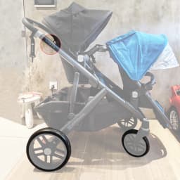 Uppababy Vista Wheel Tire For V1/ V2 Front Or Back One PU Tubeless Buggy Wheel Tyre Cover Custom Baby Stroller Accessories