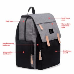 LAND Mommy Diaper Bags Landuo Mother Large Capacity Travel Nappy Backpacks with Changing Mat Convenient Baby Nursing Bags