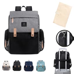 LAND Mommy Diaper Bags Landuo Mother Large Capacity Travel Nappy Backpacks with Changing Mat Convenient Baby Nursing Bags
