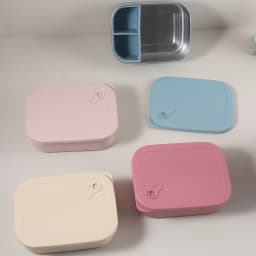Kids' Silicone Stainless Steel Lunch Box / Bento Container Safe Leak-Proof Babies with Dividers