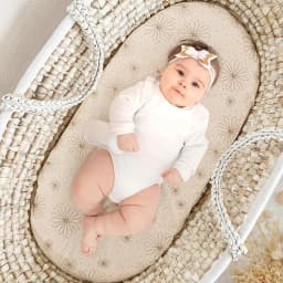Muslin Bassinet Sheets for Baby Girl Boy Soft Breathable Bassinet Sheets Fitted Fit for Hourglass Oval Cradle Moses Basket