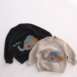 MILANCEL Autumn Kids Sweaters Animal Style Boys Knit Pullover Long Sleeve Girls Sweaters Warm Knit Outwear