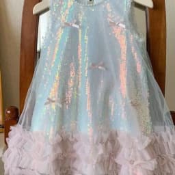 Girls Dress Cotton Summer New Childrens Clothing Korean Style Girls Baby Bow Glittering Princess Skirt Casual Simple Daily Party