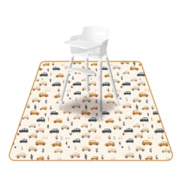 Elinfant 1 Pc Baby High Chair Splat Mat Portable Baby Dining Chair Mat Waterproof Spill Mat Anti-Slip Floor Protector Splash Mat