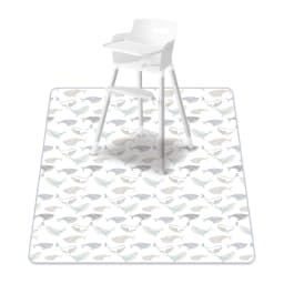 Elinfant 1 Pc Baby High Chair Splat Mat Portable Baby Dining Chair Mat Waterproof Spill Mat Anti-Slip Floor Protector Splash Mat
