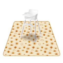 Elinfant 1 Pc Baby High Chair Splat Mat Portable Baby Dining Chair Mat Waterproof Spill Mat Anti-Slip Floor Protector Splash Mat
