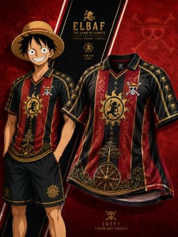 Anime Breathable Ball Suit Skeleton Pirate Logo Personalized Luffy Straw Hat Team Casual Sports 3D Printed Top