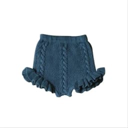 Autumn Baby Girls Knitted Shorts Children Bloomer Toddler Princess PP Shorts Kids Girls Ruffle Edge Lovely Lotus Butt Shorts