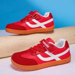Children's Breathable Mesh Sneakers, Wide Last Zero Restraint Shoes for Natural Barefoot Feeling, Healthy Foot Development