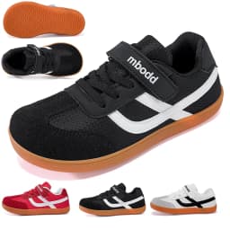 Children's Breathable Mesh Sneakers, Wide Last Zero Restraint Shoes for Natural Barefoot Feeling, Healthy Foot Development