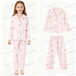 Cotton Pajamas for Boys Girls Cute Panda White Sleepwear Children Home Wear Set Kids Pajamas Teenage Casual Loungewear Outfit