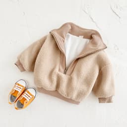 New Winter Baby Boys Girls Coats Fake Lamb Wool Solid Colour Zippered Jacket Top Kids Coat Jackets Children Clothes Overcoats