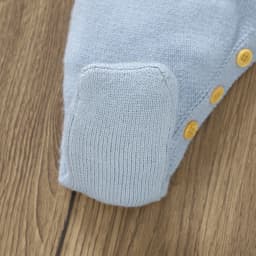 0-18m Baby Rompers Hats Sets Spring Fall Winter Blue Long Sleeve Knitted Newborn Boys Outwear Playsuits Hats Costumes 2pcs Suits