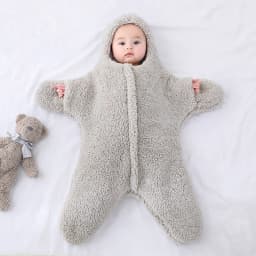 0-6 Month Baby Sleeping Bags Starfish Shape Autumn Winter Soft Newborn Wrap Blanket Swaddling Warm Cotton Sleepsack for Babies