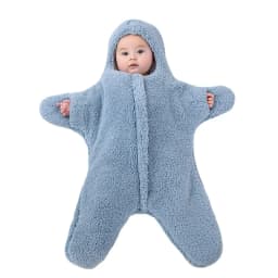 0-6 Month Baby Sleeping Bags Starfish Shape Autumn Winter Soft Newborn Wrap Blanket Swaddling Warm Cotton Sleepsack for Babies