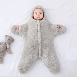 0-6 Month Baby Sleeping Bags Starfish Shape Autumn Winter Soft Newborn Wrap Blanket Swaddling Warm Cotton Sleepsack for Babies