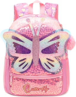 1pc Cute 13 Inch Animal Backpack Kindergarten Outdoor Sports Little Girl with Small Pendant