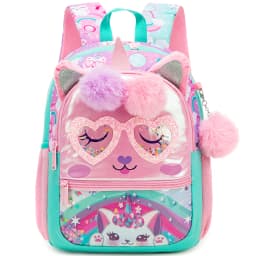 1pc Cute 13 Inch Animal Backpack Kindergarten Outdoor Sports Little Girl with Small Pendant