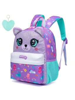 1pc Cute 13 Inch Animal Backpack Kindergarten Outdoor Sports Little Girl with Small Pendant
