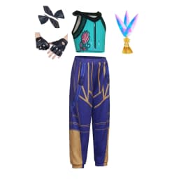 Girl Singer Band Performance Uniform Dance Costume 2Pcs Lotus Print Sleeveless Vest Elastic Waist Trousers 80s Streetwear Outfit