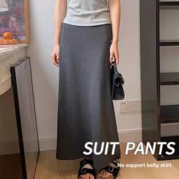 2025 New Summer Maternity Maxi Skirt: Plus Size High-Waist Gray A-Line Fishtail Skirt, Thin Breathable Fabric for Daily Wear