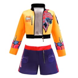Girls Kids Idol Singer Stage Performance Costume Set Hip Hop Cosplay Outfit Jacket Top Shorts Skirt for Talent Show Party