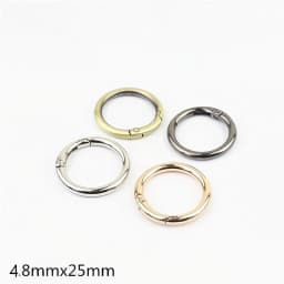 5Pcs 25/30/32/38MM Metal Spring Buckles Carabiner Hooks Handbag Clasp Stainless Steel Keyring Snap Gate O Ring Camping Clasp