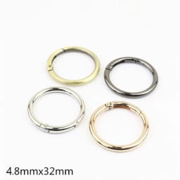 5Pcs 25/30/32/38MM Metal Spring Buckles Carabiner Hooks Handbag Clasp Stainless Steel Keyring Snap Gate O Ring Camping Clasp