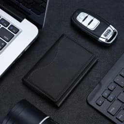 Unisex Magsafe Magnetic Card Wallet for Phone 16-15-14-13-12 Pro Max Mini - PU Leather Card Holder for Devices