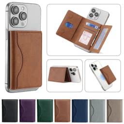 Unisex Magsafe Magnetic Card Wallet for Phone 16-15-14-13-12 Pro Max Mini - PU Leather Card Holder for Devices