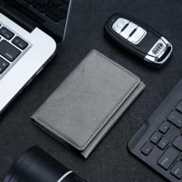 Unisex Magsafe Magnetic Card Wallet for Phone 16-15-14-13-12 Pro Max Mini - PU Leather Card Holder for Devices