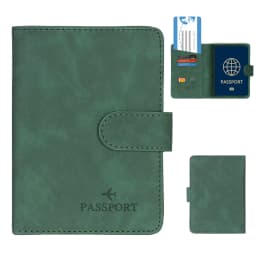 Simple Travel Passport Holder Cover Case Wallet RFID Blocking Business PU Leather Card Case Travel Accessories for Women Men