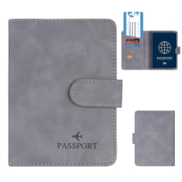 Simple Travel Passport Holder Cover Case Wallet RFID Blocking Business PU Leather Card Case Travel Accessories for Women Men