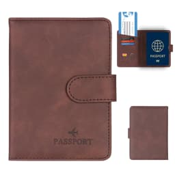 Simple Travel Passport Holder Cover Case Wallet RFID Blocking Business PU Leather Card Case Travel Accessories for Women Men