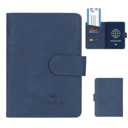 Simple Travel Passport Holder Cover Case Wallet RFID Blocking Business PU Leather Card Case Travel Accessories for Women Men
