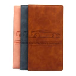Car Registration Insurance Holder Driving License Cover Leather Auto Documents Drivers License Storage Bag Credit Card Holder