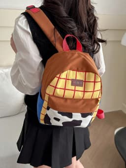 Fashionable and Casual Women's Backpack Cute Cow Print Backpack Soft and Durable Fabric Backpack Suitable for Daily Use