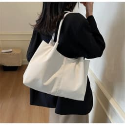 Fashion Women's Bag Large Capacity Tote Daily Commute Women's Shoulder Bag Black Soft PU Leather Handbag Shopping