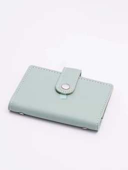 1PC Women Men Leather 26 Slots ID Credit Card Holders RFID Blocking Wallet Case Pocket Bag